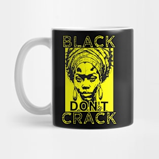 Black Don't Crack Yellow Mug